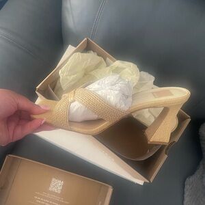 Dolce Vita Tan Block Heel Sandals